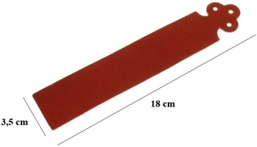 Закладка кожаная, кожа ТЕМНО-СИНЯЯ PL