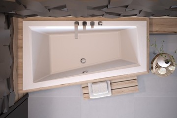 BESCO INTIMA Wanna akrylowa Lewa 150x85cm+SYFON