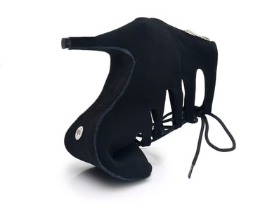 BUTY DO TAŃCA TANECZNE SZNUROWANE CZARNE 8,5cm