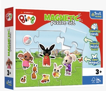TREFL 93165 Puzzle magnetyczne - Zabawny świat Bin