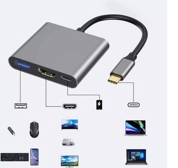 Адаптер USB-C USB 3.1 — HDMI/USB 3.0/USB-C 4K