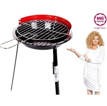 Grill okrągły węglowy MG Home 1 x 26,5 cm