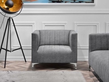 DESIGNERSKI FOTEL DO SALONU Z PRZESZYCIAMI RONI