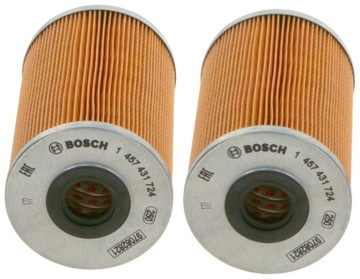 2× BOSCH 1 457 431 724 FILTR PALIVA