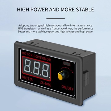 ШИМ-контроллер скорости двигателя, контроллер вентилятора двигателя генератора, 1 кГц, 12 А, 500 Вт