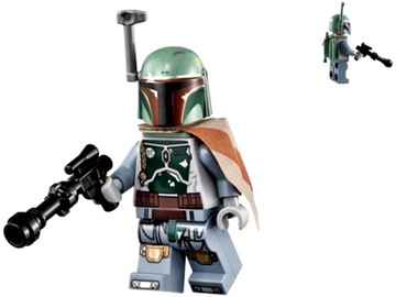 Unikat LEGO STAR WARS - Boba Fett + jetpack + blaster ! 75137 sw0711