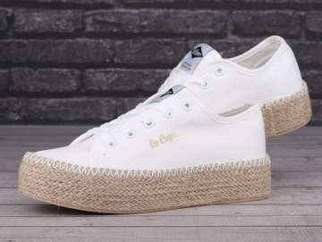 Buty, trampki damskie Lee Cooper WHITE