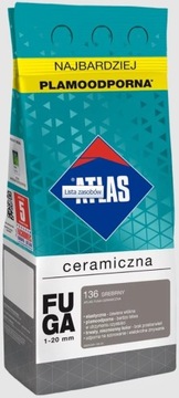 Fuga Ceramiczna 136 Srebrny - 5kg ATLAS