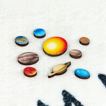 Деревянный пазл System Eight Planets Toys