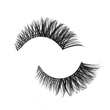 7 накладных ресниц на полоске «КОШАЧИЙ ГЛАЗ», шелк, толстые, длинные, мягкие, 7 пар