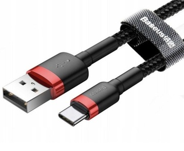 Кабель Baseus Cafule, USB-A - USB-C 3А, 1м, QC3.0