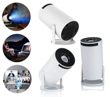 BEZPRZEWODOWY PRZENOŚNY INTELIGENTNY MINI PROJEKTOR RZUTNIK LED WIFI 4K
