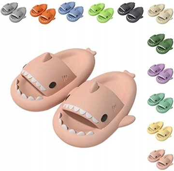 ŚMIESZNE KLAPKI ANTYPOŚLIZGOWE REKIN SHARK KAPCIE