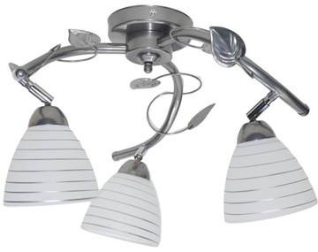 Lampa PA3-93S-sr żyrandol plafon wiszący LED regulacja KOLORY klosz szklany