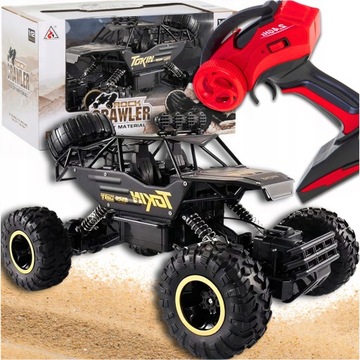 SAMOCHÓD ZDALNIE STEROWANY TERENOWY DUŻY 4x4 RC METAL LED AUTO PILOT XXL