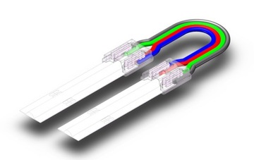 РАЗЪЕМ ДЛЯ СВЕТОДИОДНОЙ ЛЕНТЫ COB NEON RGB, УГЛОВОЙ