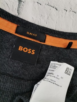 HUGO BOSS Tempest 1 Sweter Męski Szary XXL