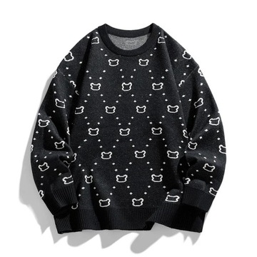 Men's Printed Pullover Casual Round Neck Trendy Ve