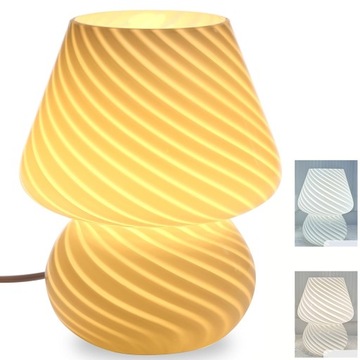 ГРИБОВЫЙ ДЕКОР НАСТОЛЬНАЯ ЛАМПА СТЕКЛЯННАЯ СВЕТИЛЬНАЯ ЛАМПА С 3 ЦВЕТАМИ