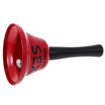 Милое забавное кольцо-колокольчик