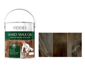 FIDDES Twardy Olejowosk do podłóg schodów HARD WAX OIL BLACK ONYX 2,5L