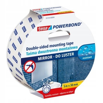 TAŚMA MONTAŻOWA POWER BOND DO LUSTER TESA 5mX38mm