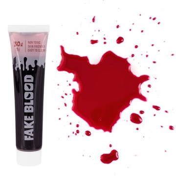 SZTUCZNA KREW HALLOWEEN CZERWONA GADŻET OZDOBY PRZEBRANIA 30ml PARTYPAL x1