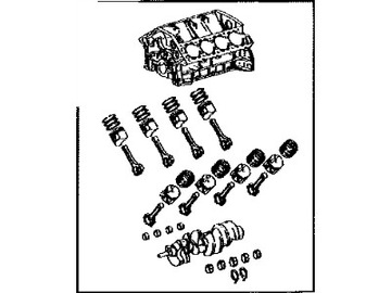 BLOK MOTORU TOYOTA TUNDRA 4.7 2UZ-FE 1999- 4RUNNER LAND CRUISER