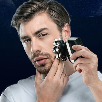 МУЖСКАЯ БРИТЬВА ДЛЯ БОРОДЫ, ТРИММЕР ДЛЯ ЛЫСЫ, БРИТВА 6 В 1