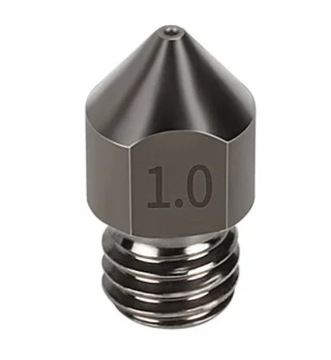 DYSZA 1,0 mm MK8 STAL HARTOWANA 1,75mm ENDER 3 5