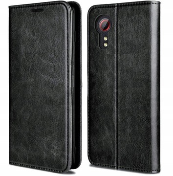ETUI SKÓRZANE MAGNES DO SAMSUNG XCOVER 5 +SZKŁO