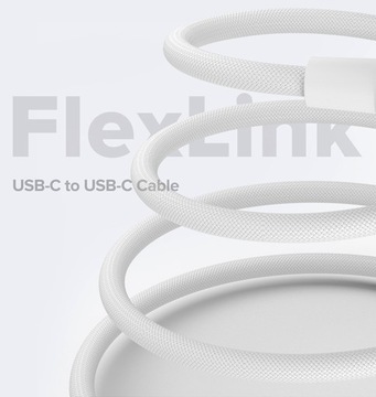 KABEL JCPAL USB-C MOCNY WYTRZYMAŁY PRZEWÓD W OPLOCIE 200CM FLEXLINK