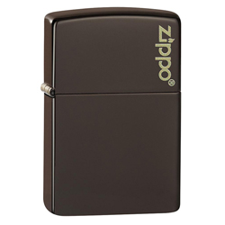 ЗАЖИГАЛКА ZIPPO ЧЕРНАЯ МАТОВЫЙ ЛОГОТИП