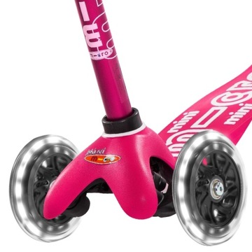 HULAJNOGA MINI MICRO DELUXE LED PINK MMD075