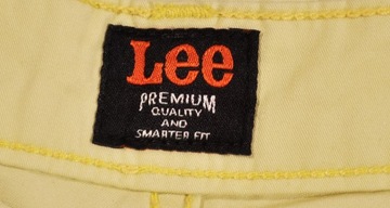 LEE spodnie HIGH WAIST yellow CHINO _ W28 L33