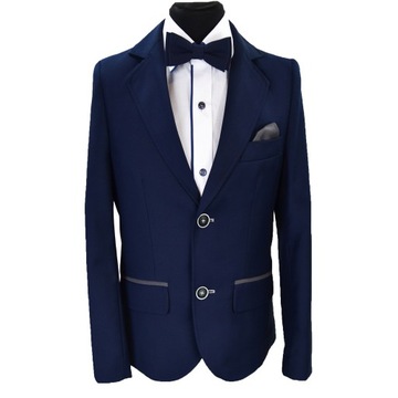 КОСТЮМ ДЛЯ МАЛЬЧИКА, темно-синий, Lorento, элегантный, на подкладке, узкий размер 158