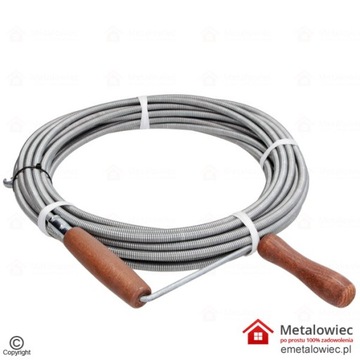 Spirala KANALIZACYJNA Sprężyna Żmijka 2m / 9mm