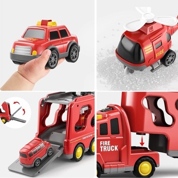 Toy Tir Tir Trainser Transporter Set 6 автомобиль автомобиля