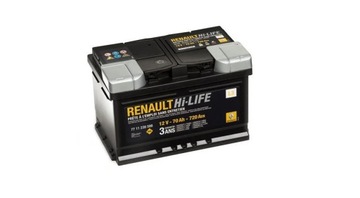 Akumulator Renault OEM 7711575175 70A 720AH Start Stop ORYGINAŁ