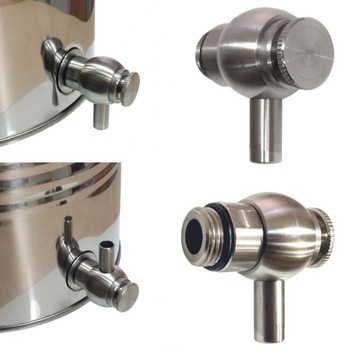 BARREL Бочонок INOX из нержавеющей стали KRAN диспенсер для напитков 12л