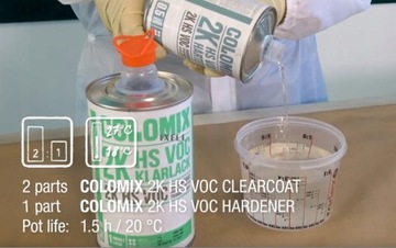 ПРОЗРАЧНОЕ ПОКРЫТИЕ COLOMIX 1+0,5 Mobihel Helios 1624