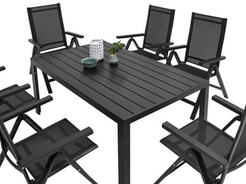 КОМПЛЕКТ САДОВОЙ МЕБЕЛИ 6+1 ДЛЯ ТЕРРАСЫ, БАЛКОНА