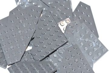 LEGO dark bluish gray dbg płytka skos plate 6x6 6106 10szt