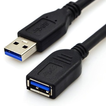 Przedłużacz USB 3.0 wtyk męski i żeński KABEL 2M