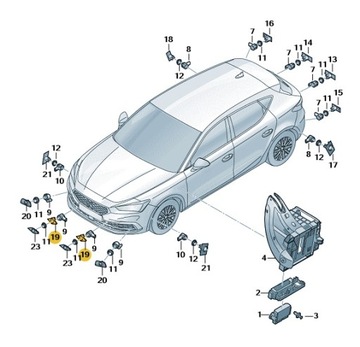 UCHWYT CZUJNIKA PARKOWANIA CUPRA FORMENTOR 5FF919492D ORYGINAŁ
