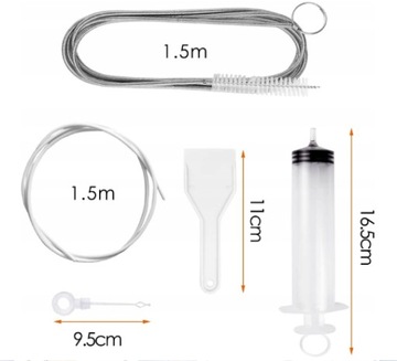 НАБОР ДЛЯ ЧИСТКИ ХОЛОДИЛЬНИКА, ШПРИЦ-ЩЕТКА