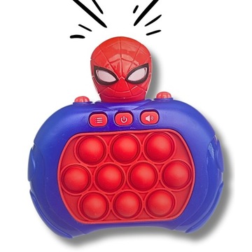 ЭЛЕКТРОННАЯ АНТИСТРЕССОВАЯ АРКАДНАЯ ИГРА POP IT SPIDERMAN