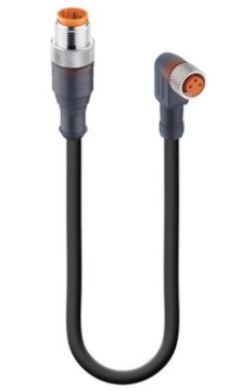 RST 3-RKMWV 3-224/1 m przewód złącze męskie M12 3-pin + żeńskie M8 3-pin