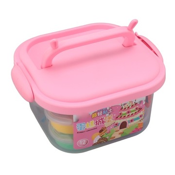 Набор глины для лепки из 12 цветов. Набор мягкой глины E4.