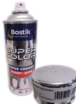 Farba w sprayu Sup Chrome efekt tzw lustra SREBRNA